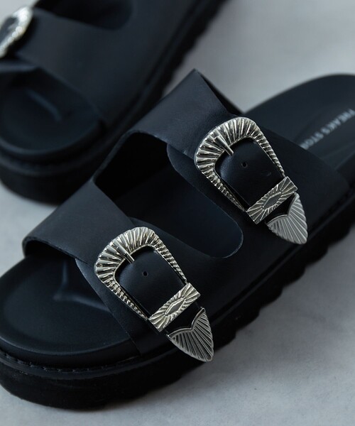 「FREAK'S STORE」 サンダル 23.0cm ブラック メンズ_画像6