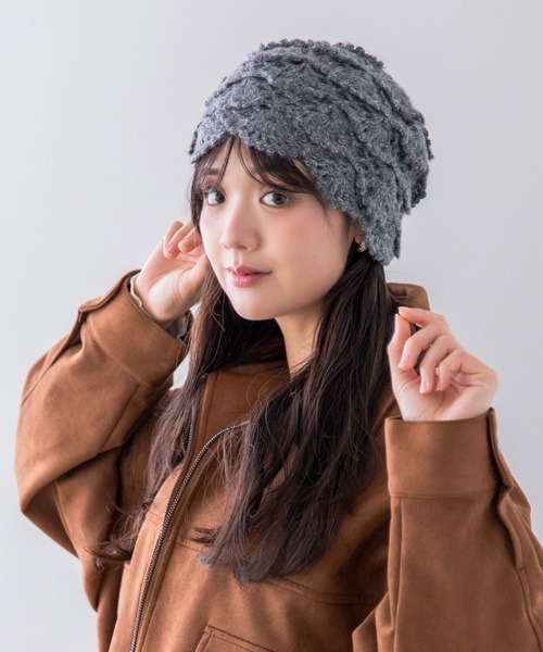 polcadot（ポルカドット） ニット帽 ニットキャップ クロッシェニット