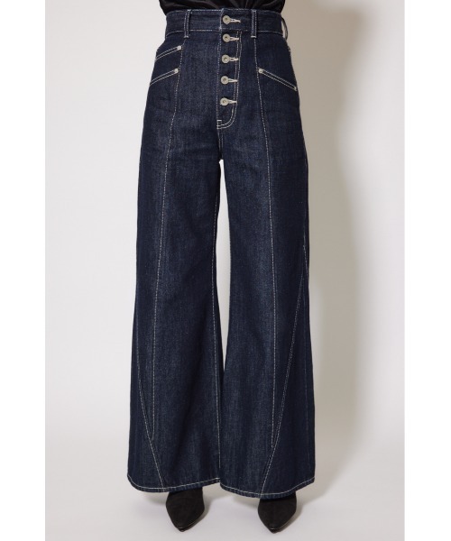 rienda（リエンダ） ジーンズ デニム デニムパンツ フロントボタン