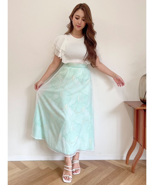 「DURAS」 半袖ニット FREE ピンク レディース_画像5