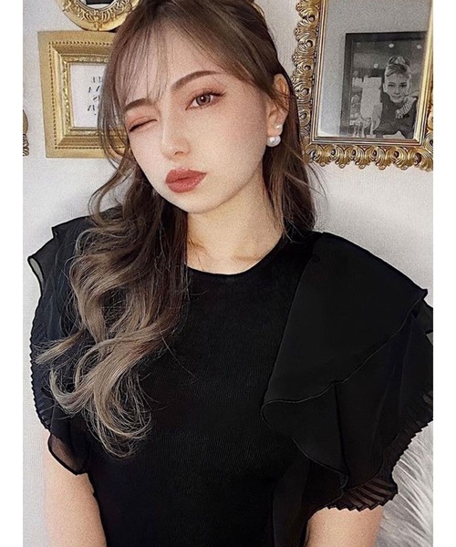 「DURAS」 半袖ニット FREE ピンク レディース_画像7