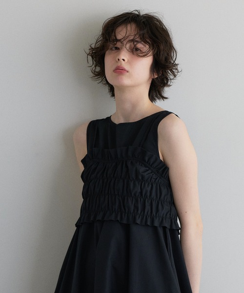 &. NOSTALGIA（ノスタルジア） ノースリーブワンピース M ブラック