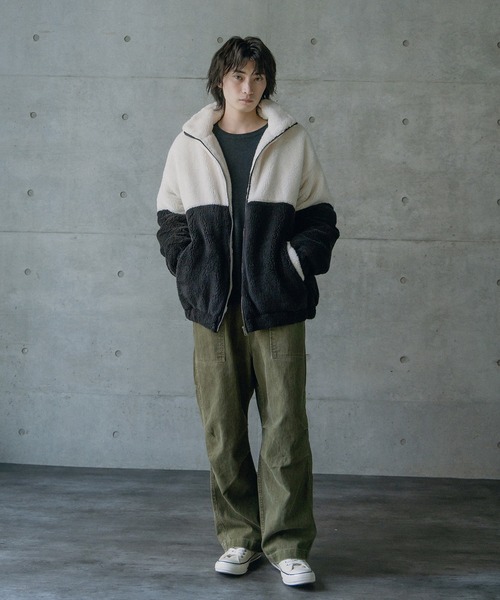 RATTLE TRAP（ラトルトラップ） ブルゾン アウター Wシャギーフリース