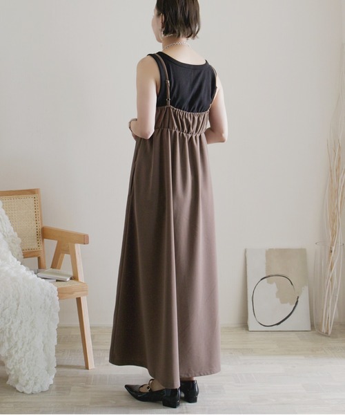 「ECRIRE」 キャミソールワンピース M ブラック レディース_画像5