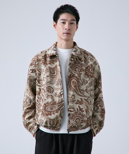 B.C STOCK（ベーセーストック） コート ジャケット ゴブラン スイング