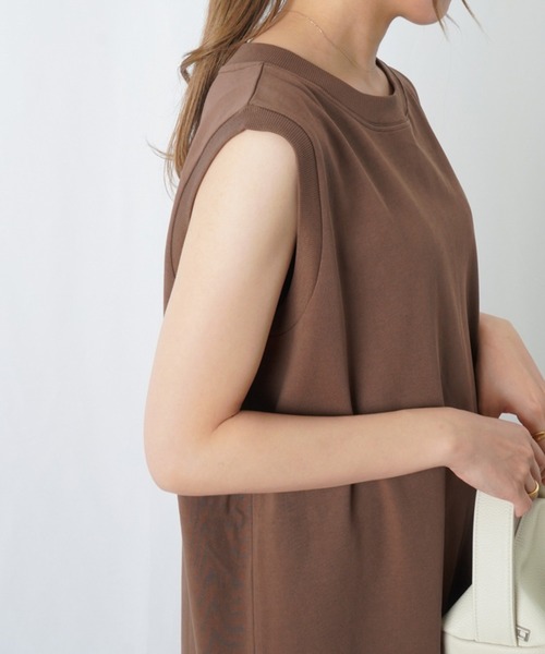 「LUCA/LADY LUCK LUCA」 ノースリーブワンピース FREE オレンジ レディース_画像9