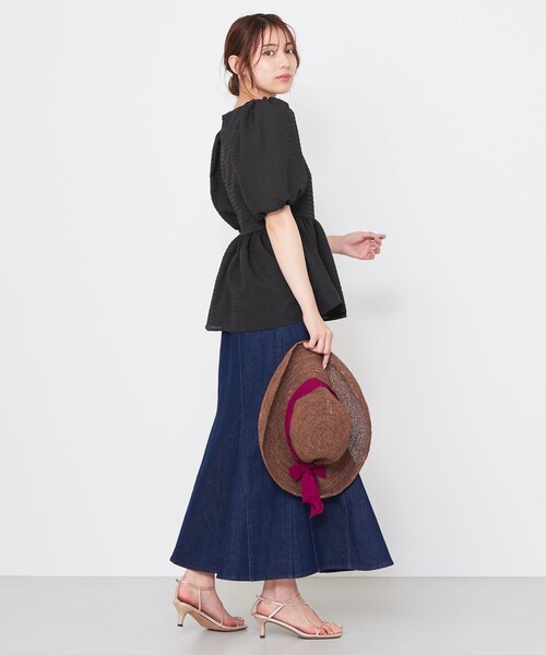 「Feroux」 半袖ブラウス F オレンジ レディース_画像5