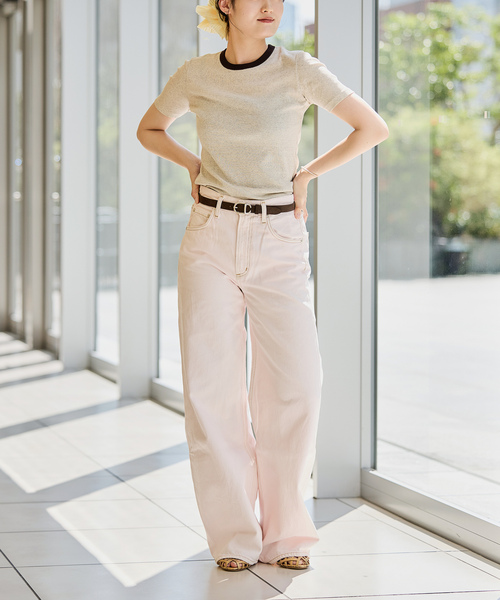 「IENA LA BOUCLE」 半袖Tシャツ FREE ベージュ レディース_画像5