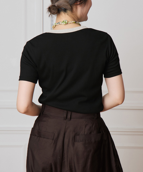 「IENA LA BOUCLE」 半袖Tシャツ FREE ベージュ レディース_画像9