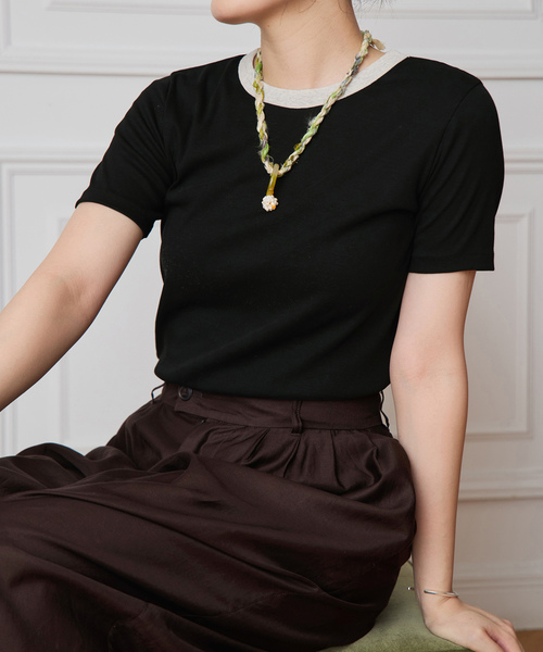 「IENA LA BOUCLE」 半袖Tシャツ FREE ベージュ レディース_画像10