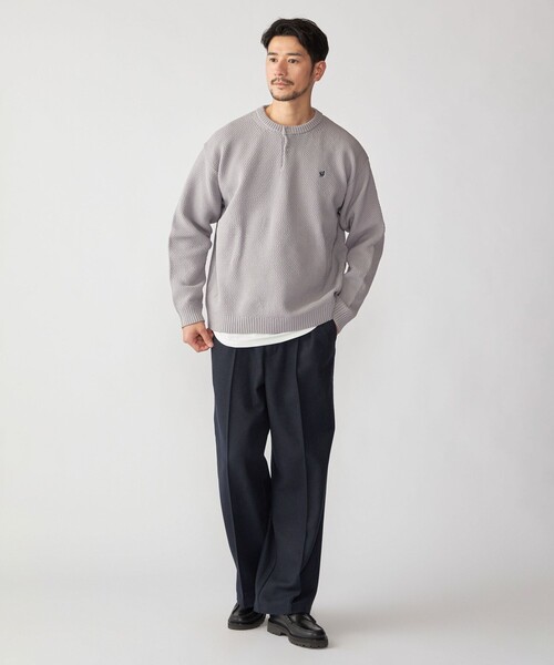 SHIPS（シップス） セーター ニット 「WEB限定」SHIPS: ヘンリーネック