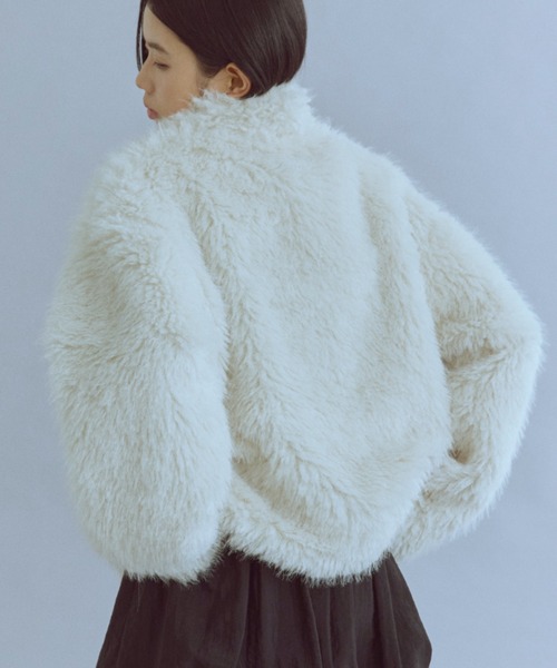 EN NEUME コート アウター Shaggy Faux Fur 2-Way Jacket レディース