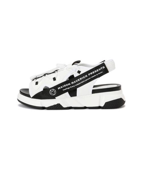 「MAISON MAVERICK PRESENTS」 フラットサンダル M グレー レディース_画像5