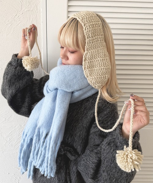 kutir（クティール） 耳当て イヤーマフ kutirlune／手編み風