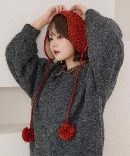 kutir（クティール） 耳当て イヤーマフ kutirlune／手編み風