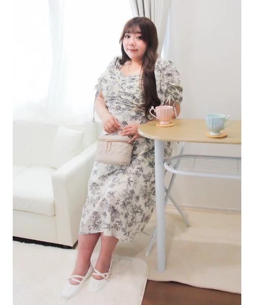 「Re-J&SUPURE」 半袖ワンピース - ホワイト レディース_画像6