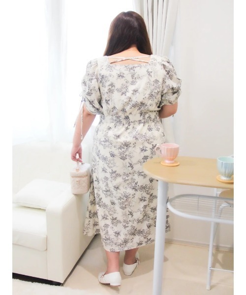 「Re-J&SUPURE」 半袖ワンピース - ホワイト レディース_画像9