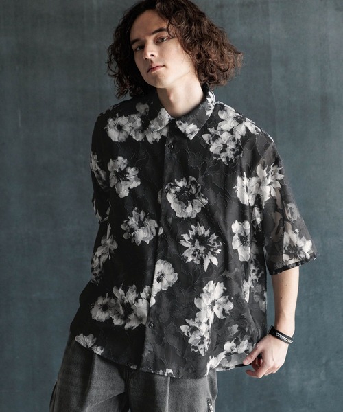 「HARE」 半袖シャツ SMALL ホワイト系その他 メンズの画像