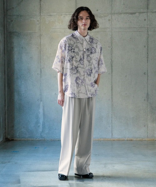 「HARE」 半袖シャツ SMALL ホワイト系その他 メンズの画像