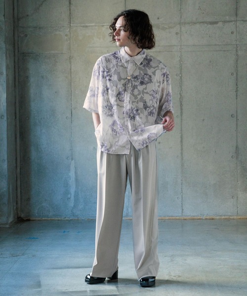 「HARE」 半袖シャツ SMALL ホワイト系その他 メンズの画像