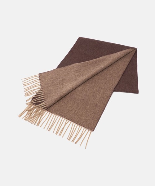 A DAY IN THE LIFE マフラー カシミヤブレンド リバーシブル ソリッド