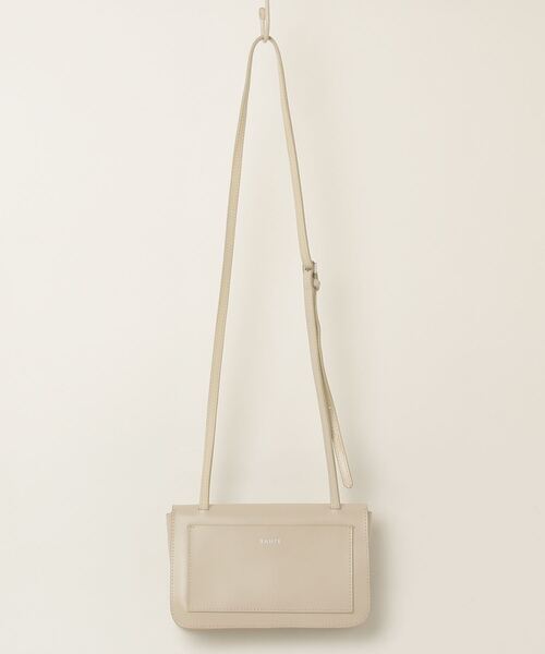 「YAHKI」 ワンポイントショルダーバッグ - ベージュ レディース_画像2