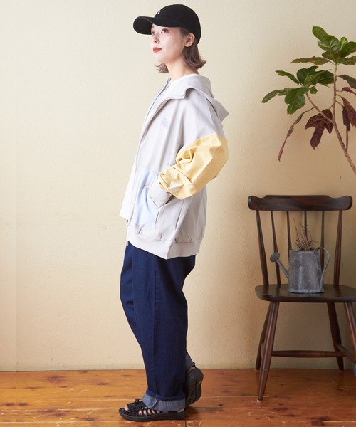 「CUBE SUGAR」 ジップアップパーカー M パープル レディース_画像5