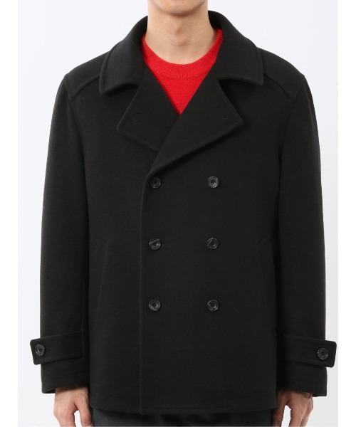 TAKA-Q（タカキュー） pコート ピーコート 「ストレッチ メルトン