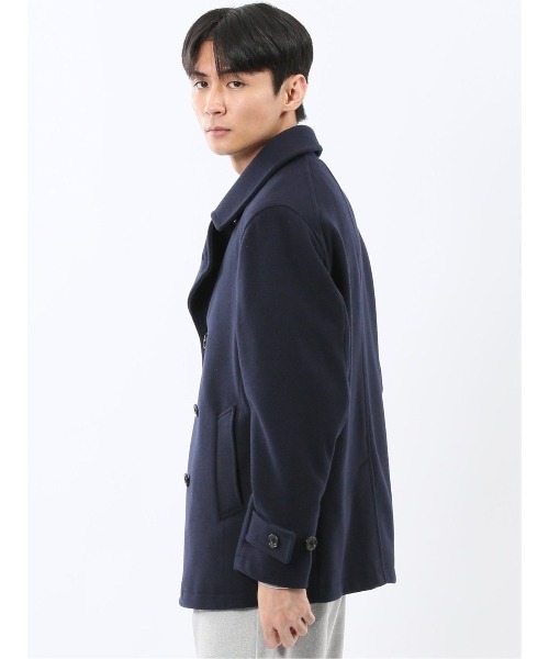 TAKA-Q（タカキュー） pコート ピーコート 「ストレッチ メルトン