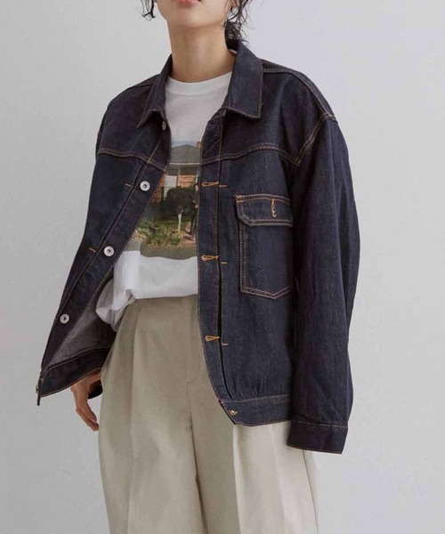 ADAM ET ROPE'（アダムエロペ） デニムジャケット L ネイビー メンズ