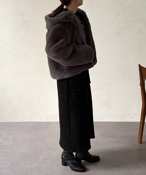 Chez toi（シェトワ） ブルゾン アウター ファー×ムートンジャケット