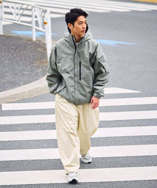 「+phenix」 マウンテンパーカー LARGE セージグリーン メンズ_画像5