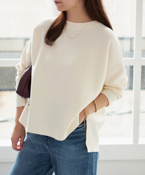 ✨美品✨ SLOBE IENA ニット プルオーバー カットワーク レース SLOBE IENA（スローブイエナ） ニット セーター 「セットアップ対応可