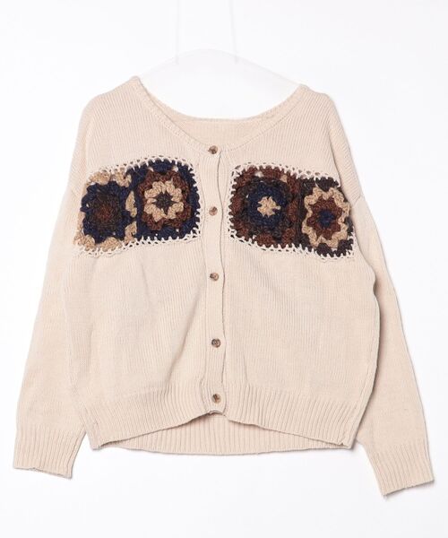 niko and…（ニコアンド） ニットカーディガン MEDIUM ベージュ