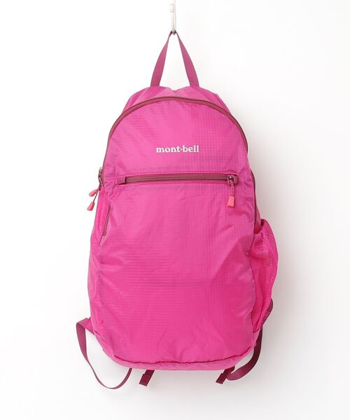 90s mont-bell パッカブル ナイロン backpack pink mont-bell（モンベル） ワンポイントリュック - パープル レディース