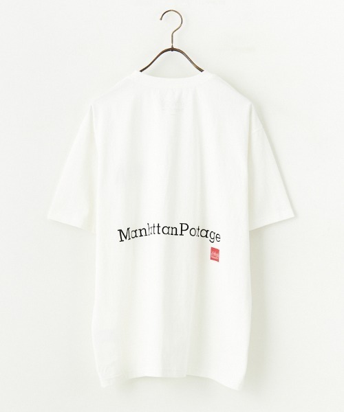 「Manhattan Portage」 半袖Tシャツ X-LARGE ネイビー レディース_画像2