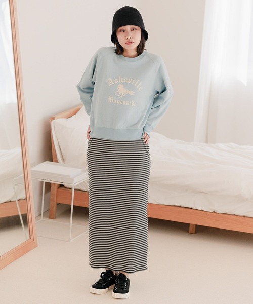 [niko and...] тренировочный cut and sewn MEDIUM голубой женский 