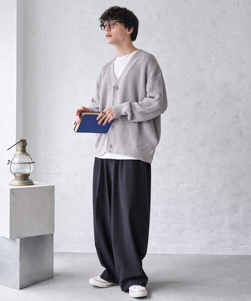 「WEGO」 カーディガン MEDIUM ブラック メンズ_画像5