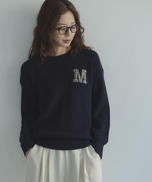 URBAN RESEARCH Sonny Label ニット セーター ハリスツイードモチーフ