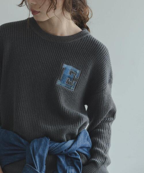 URBAN RESEARCH Sonny Label ニット セーター ハリスツイードモチーフ