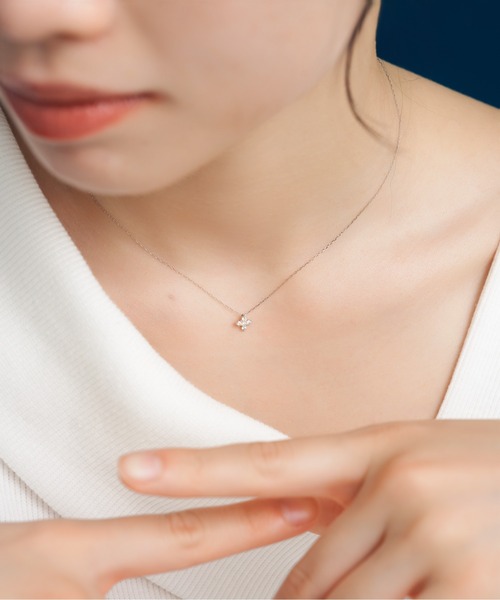 Jewel closet by L&Co. ネックレス プラチナ ダイヤモンド モーチーフ