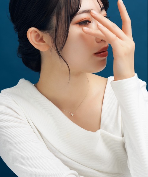 Jewel closet by L&Co. ネックレス プラチナ ダイヤモンド モーチーフ
