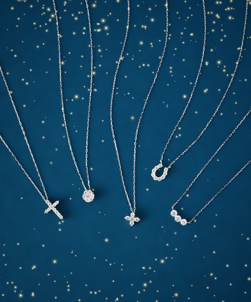 Jewel closet by L&Co. ネックレス プラチナ ダイヤモンド モーチーフ