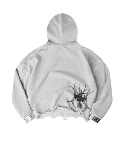 COZY WORLDWIDE パーカー 「Cozy world Wide」”TECH G1RL” STUDDED