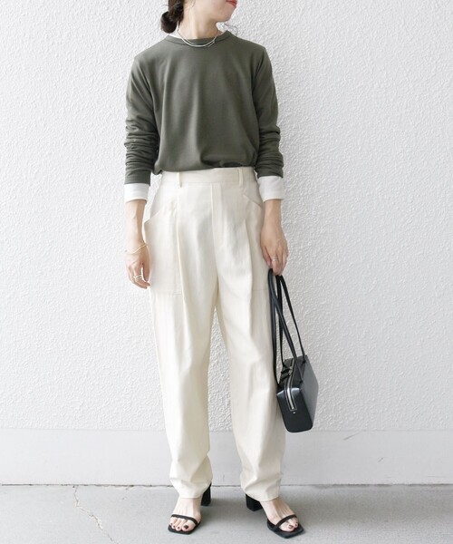 「SHIPS any」 カーゴパンツ 38 オフホワイト レディース_画像3