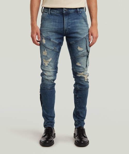 AIRBLAZE 3D SKINNY スキニーデニム ダークブルー G-STAR RAW ジーンズ AIRBLAZE 3D SKINNY JEANS/ヴィンテージライク