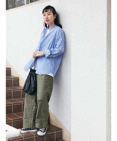 「CRAFT STANDARD BOUTIQUE」 長袖ブラウス L オレンジ系その他7 レディース_画像2