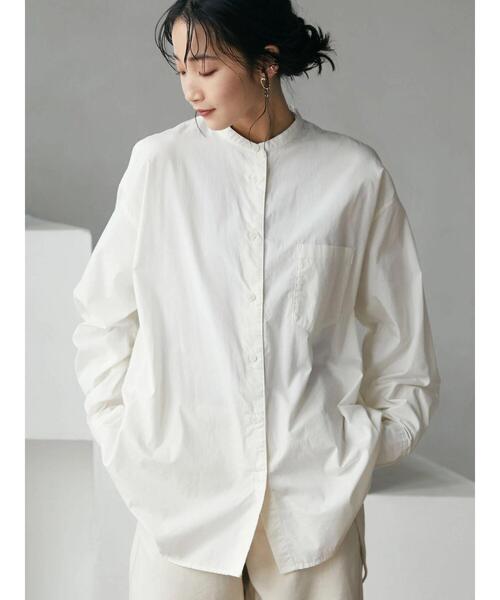 「CRAFT STANDARD BOUTIQUE」 長袖ブラウス L オレンジ系その他7 レディース_画像4