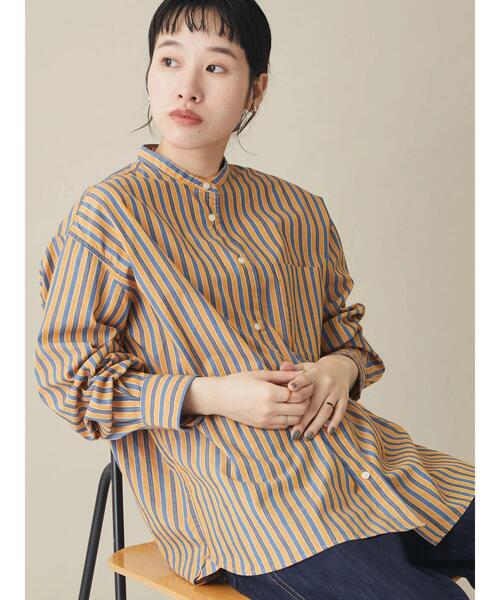 「CRAFT STANDARD BOUTIQUE」 長袖ブラウス L オレンジ系その他7 レディース_画像5