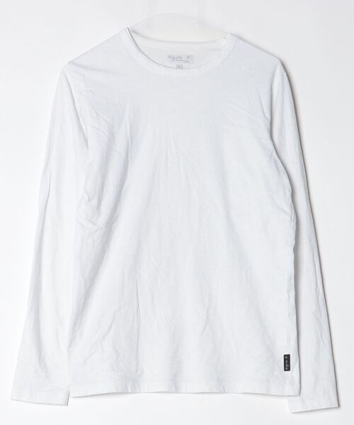 agnes b.（アニエスベー） 長袖Tシャツ 1 ホワイト メンズ : ZOZOTOWN